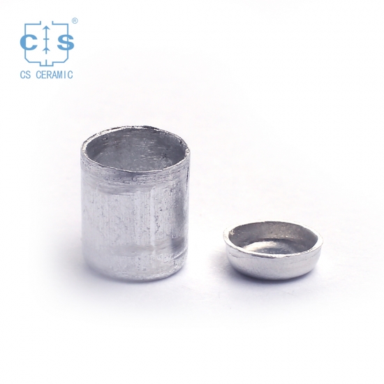 Casseroles et couvercles en aluminium D5 * 8mm pour SETARAM (creusets d'analyse thermique)
